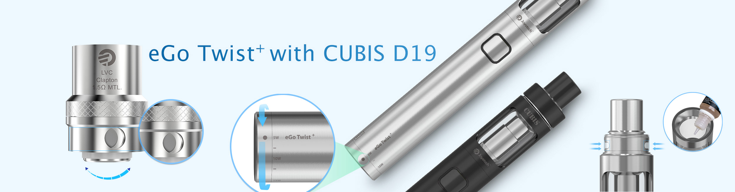 Joyetech eGo Twist+ CUBIS D19